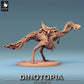 Produktfoto Tabletop 28mm Lord of the Print (LotP) 0: Tabletop Miniatur: Oviraptor Raptor-Reittier - Saurier-Mount / Terrorvogel mit Sattel und Zaumzeug (24_06_D6)