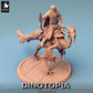 Produktfoto Tabletop 28mm Lord of the Print (LotP) 0: Tabletop Miniatur: Raptorreiter auf Oviraptor, Wüstenkavallerist mit Speer, Raptor Rider (24_06_D7)