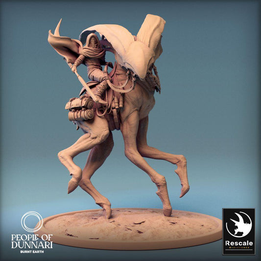 Produktfoto Tabletop 28mm Lord of the Print (LotP) 0: Tabletop Miniatur: Wüstenreiter auf Sandschreiter, Nomadenkavallerist mit Speer, Wüstenscout (24_03_A2)