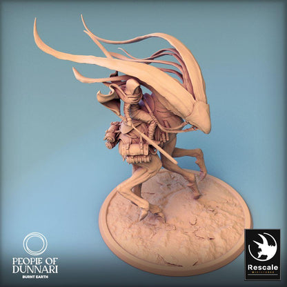 Zdjęcie produktu Tabletop 28mm Lord of the Print (LotP) 0: Miniatura Tabletop: Jeździec pustyni na piaskowym rumaku, nomadzki kawalerzysta z włócznią, skaut pustynny (24_03_A2)
