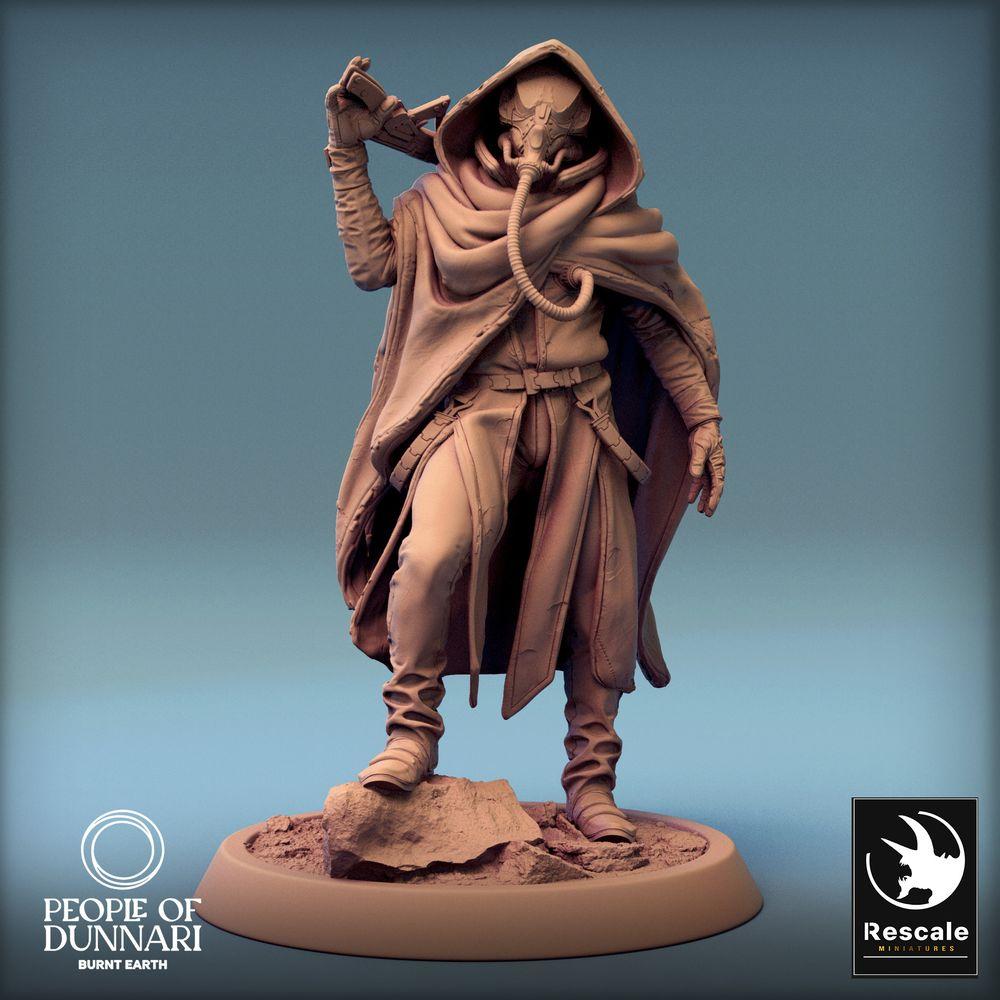 Tabletop Miniatur: Dunnari Zephyr Sandrider Chief - Sandreiter Anführe ...