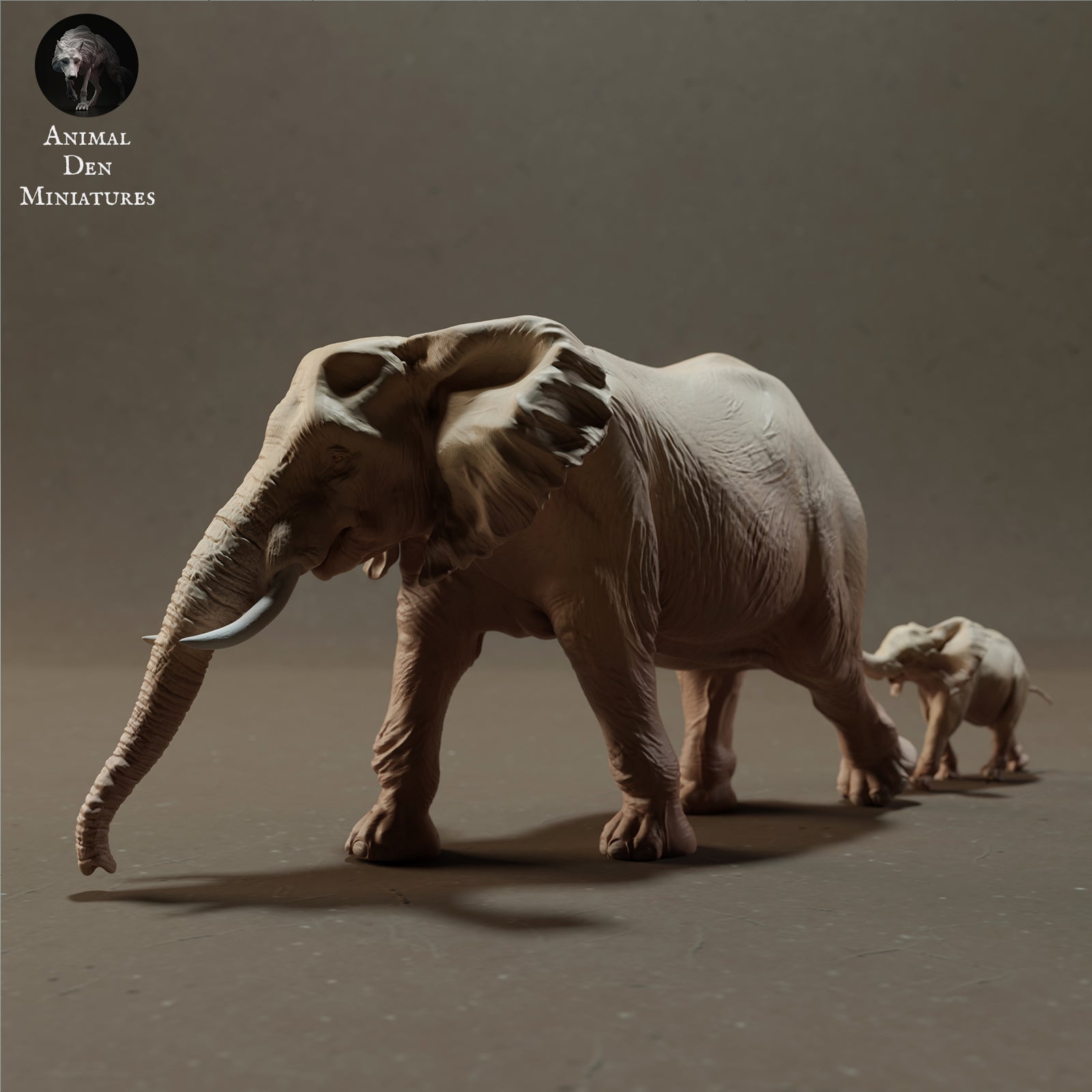 Zdjęcie produktu Figurka Zwierzę Diorama, Modelarstwo: 0: Afrykańskie Słonie Samica i Ciele - Zwierzęta Sawanny