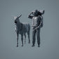 Figura de Animal de Fazenda: Burro Rugidor (a019)