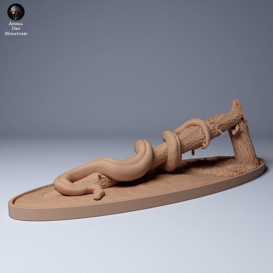 Produktfoto Tier Figur Diorama, Modellbau: 0: Anakonda auf Baumstamm: Tiere aus Südamerika