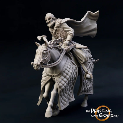 Foto do produto figura histórica medieval 75mm The Printing Goes Ever On (TPGEO) 0: Figuras medievais Cavaleiro Guarda B Cavaleiros da Família Real