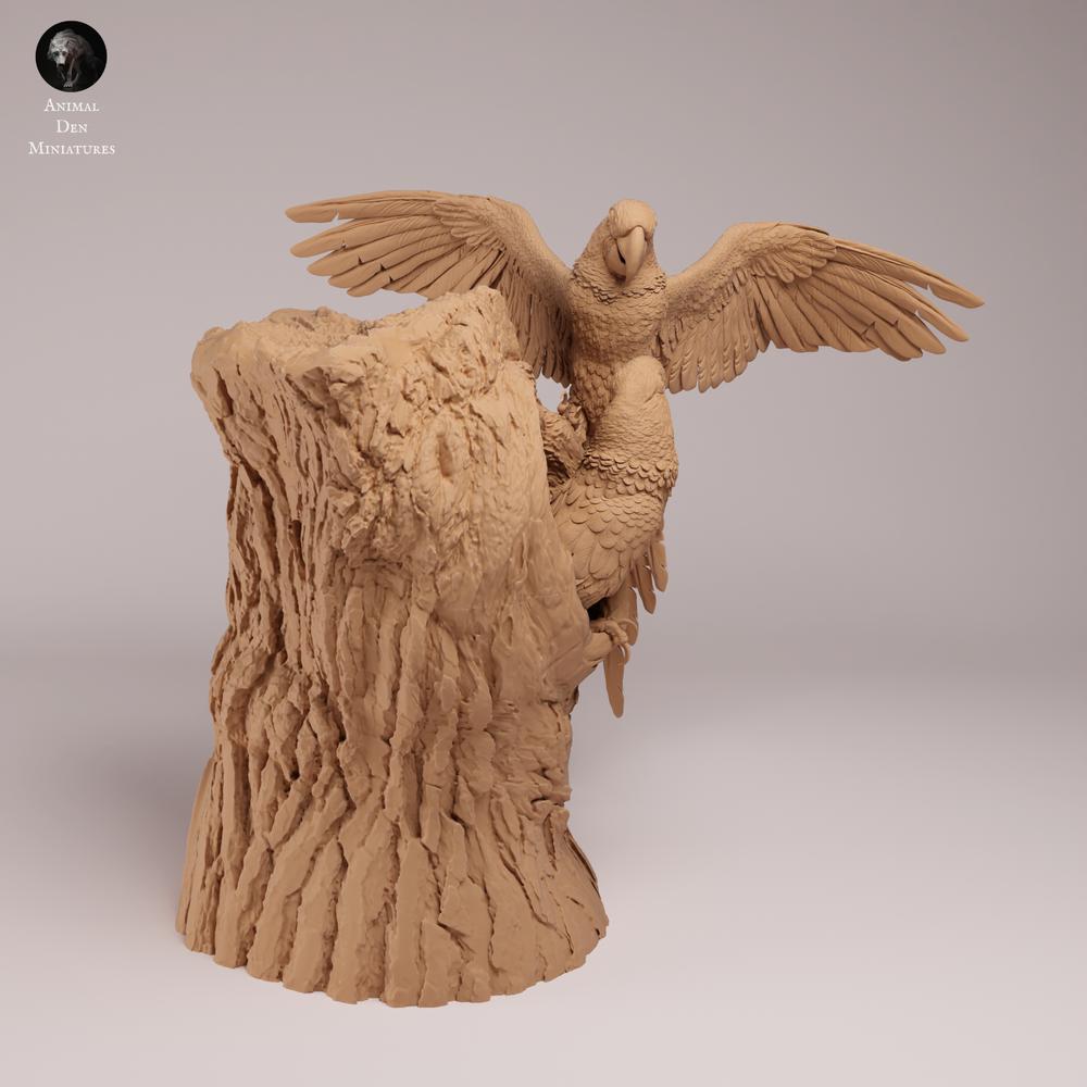 Produktfoto Tierfigur Animal Den Miniatures 1: Dschungel Tierfigur: Hyazinth-Aras im Nest (26_08_06)
