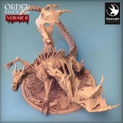 Zdjęcie produktu Tabletop 28mm Lord of the Print (LotP) 0: Miniatura Tabletop: Demoniczna Smocza Liniowa - Immortalis Dragon, Piekielna Bestia z Syklem w Pozycji Ataku (24_02_D1)