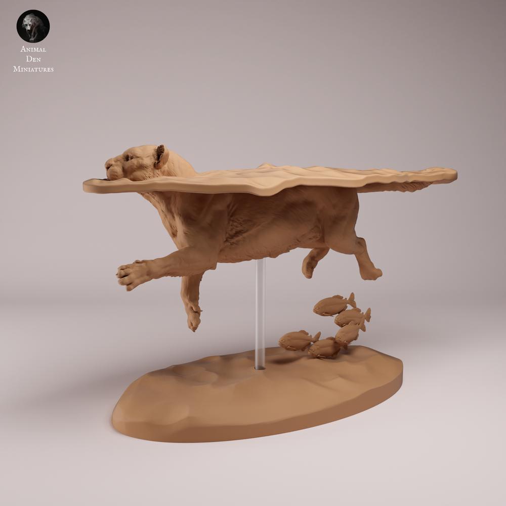 Produktfoto Tierfigur Animal Den Miniatures 0: Wildtier Tierfigur: Jaguar - schwimmend (26_08_08)