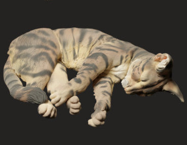 Produktfoto Tier Figur Diorama, Modellbau: 0: Haustier Figur: schlafende Katze