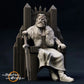 Produktfoto mittelalterliche historische Figur 75mm Scale The Printing Goes Ever On (TPGEO)  0: Mittelalterliche Figuren König mit Thron - 75mm Modelle - Königliche Familie
