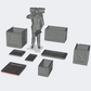 Produktfoto Miniatur Möbel, Einrichtung Diorama und Modellbau  0: Lagern und Aufbewahren: 4 Kisten mit Deckel