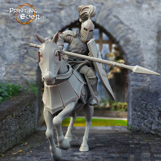 Produktfoto mittelalterliche historische Figur 75mm Scale The Printing Goes Ever On (TPGEO)  0: Mittelalterliche Ritter Figuren Reiter B - 75mm Modelle - Krieger von Gonthan