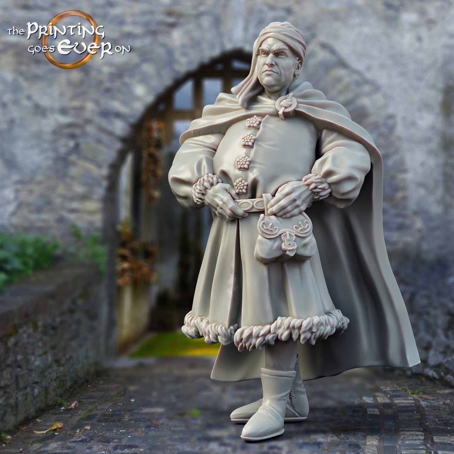 Produktfoto mittelalterliche historische Figur 75mm Scale The Printing Goes Ever On (TPGEO)  0: Mittelalterliche Ritter Figuren Dorfbewohner Adeliger Mann Mittelalterliche Stadt