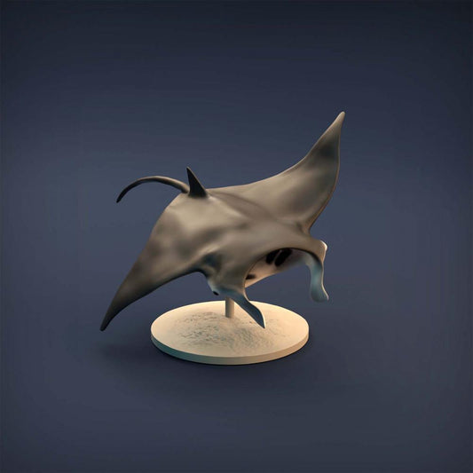 Φωτογραφία προϊόντος φιγούρας ζώου Animal Den Miniatures 0: Φιγούρα θαλάσσιου ζώου: σαλάχι μάντα (21_12_02)