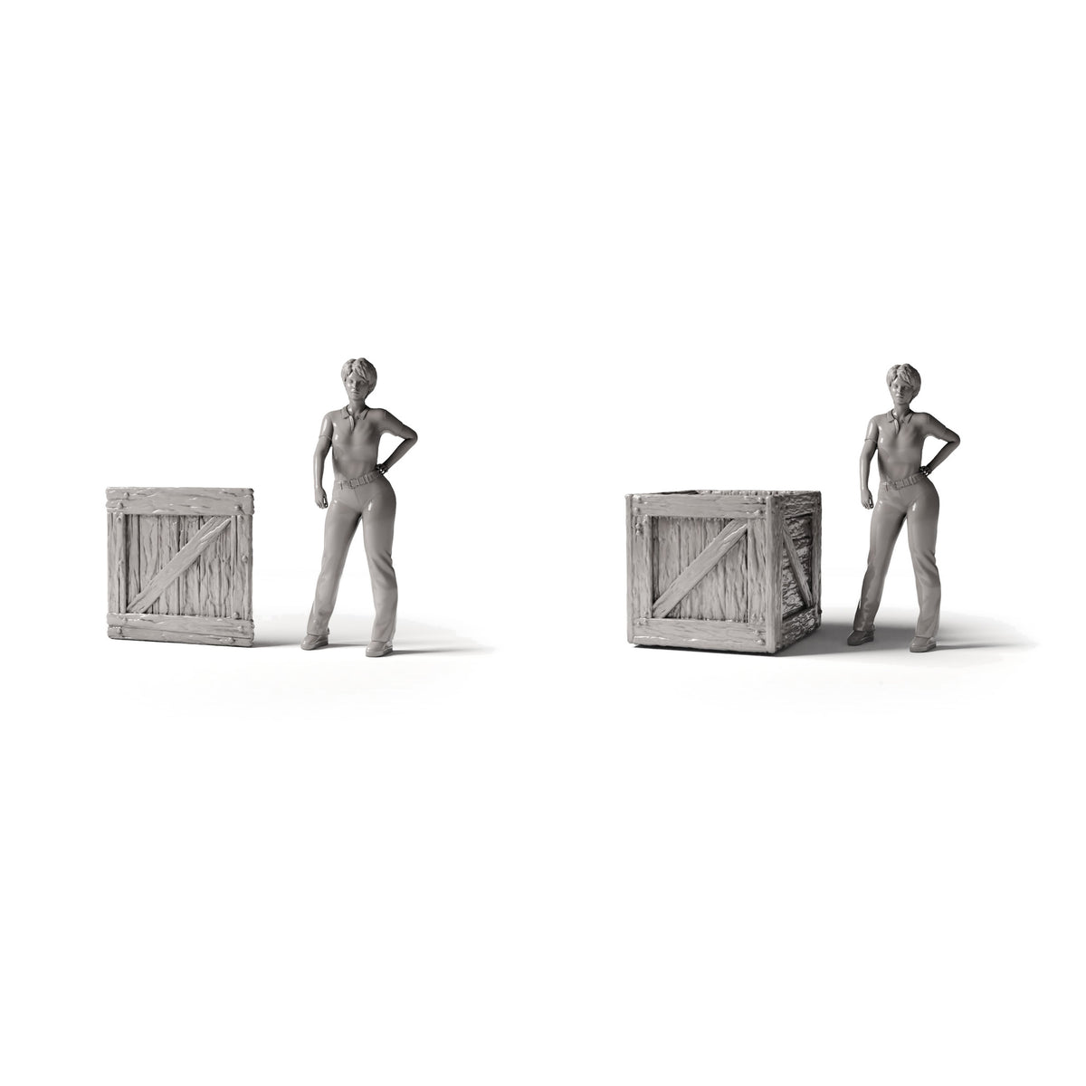 MyPortal Studios set 24, model 1515: δίπλα σε ανθρώπινη φιγούρα σε κλίμακα 1:35