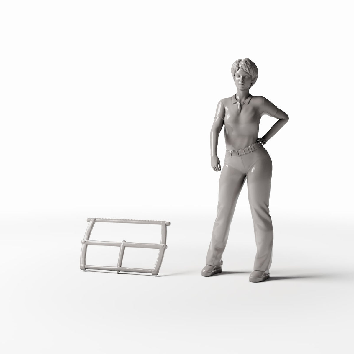 MyPortal Studios set 54, model 1451: δίπλα σε ανθρώπινη φιγούρα σε κλίμακα 1:35