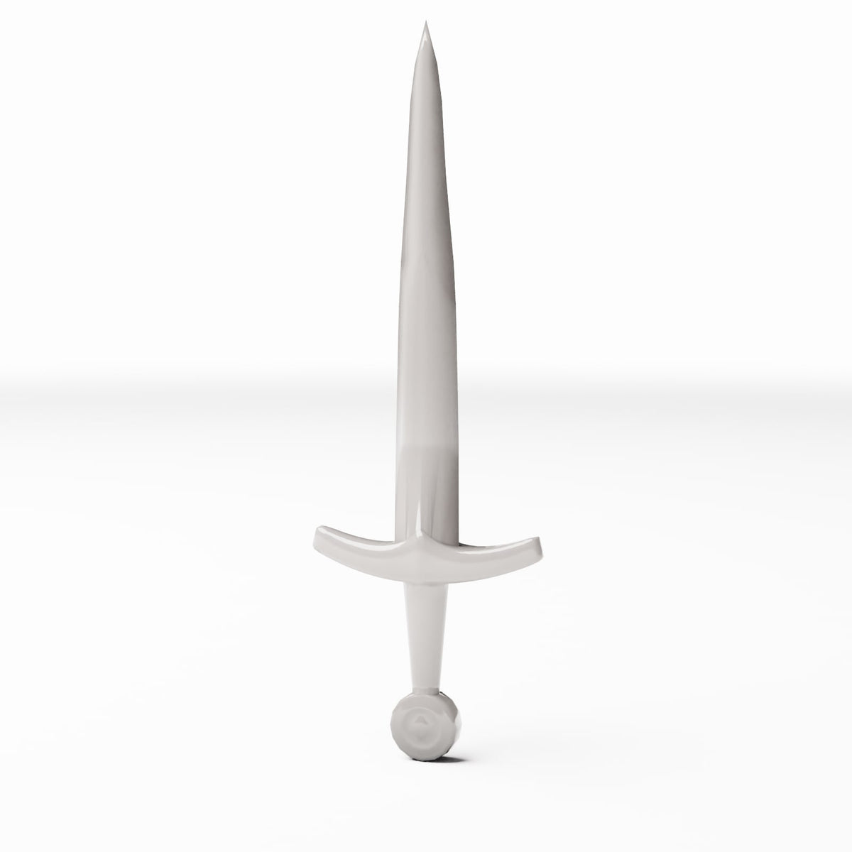 MyPortal Studios, Mittelalterliche Schmiede: 3 Waffen - Morgenstern, Dolch und Schwert, Modell 1383: Vorderansicht auf weißem Hintergrund