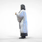 Produktfoto Diorama und Modellbau Miniatur Figur: Geistliche: Pfarrerin / Priesterin mit Bibel in Messe