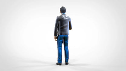 Produktfoto Diorama und Modellbau Miniatur Figur: Reporter Team - Reporter mit Mikro