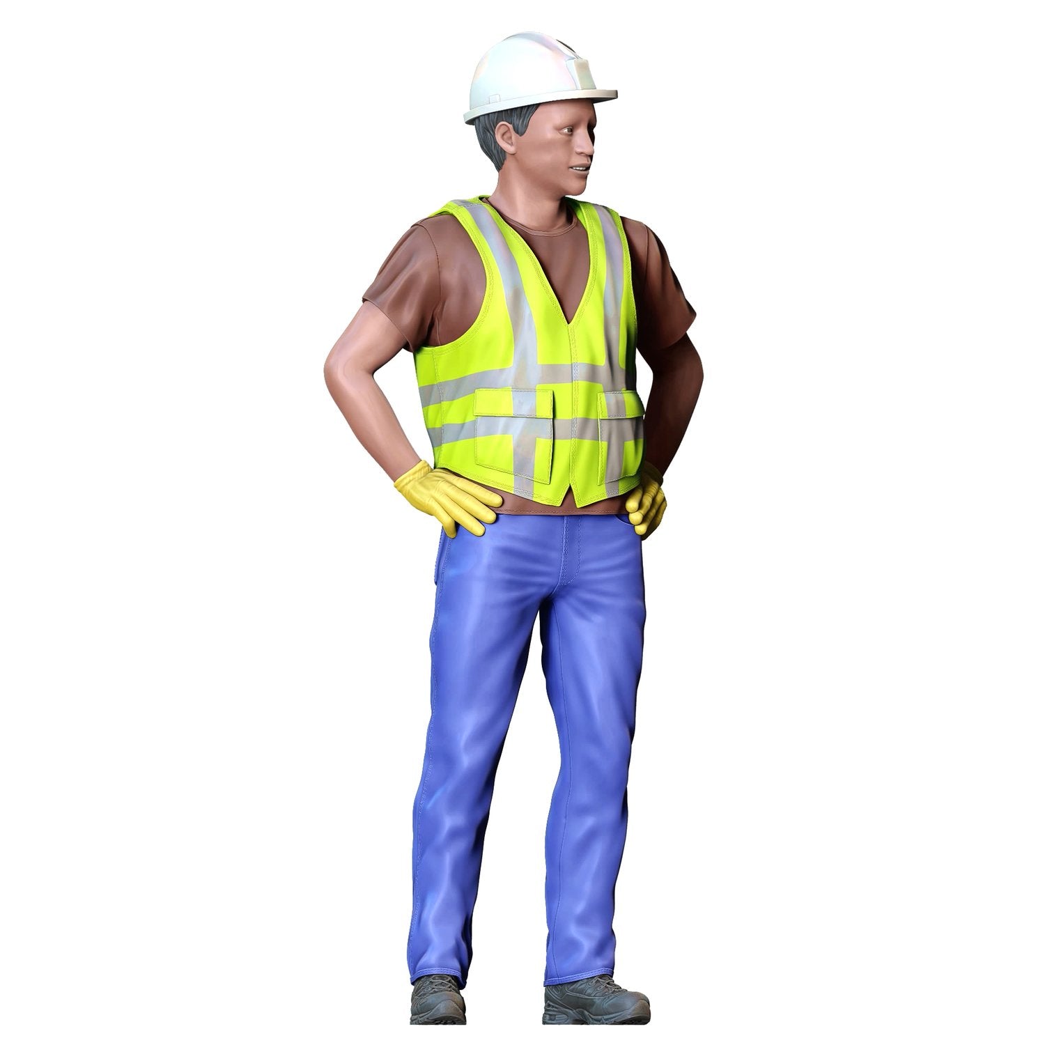 Produktfoto  0: Straßenarbeiter mit Helm
