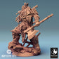 Produktový obrázek Tabletop 28mm Lord of the Print (LotP) 0: Tabletop miniatura: Orkský berserker, orkský válečný náčelník, bojovník s dvěma sekerami (24_04_E1)