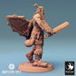 Foto do produto Tabletop 28mm Lord of the Print (LotP) 0: Miniatura de Tabletop: Guerreiro Ork - bárbaro rugidor com espada grande e escudo, Berserker (24_04_J1)