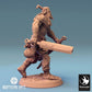 Product photo Tabletop 28mm Lord of the Print (LotP) 0: Tabletop miniature: Orc Warrior, Berserker with two blades, dual-wield swordsman, tribal warrior (24_04_J2)