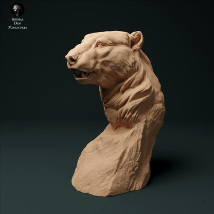 Foto prodotto figura animale Animal Den Miniatures 1: Figura animale dell’Artico: orso polare - busto (23_12_09)