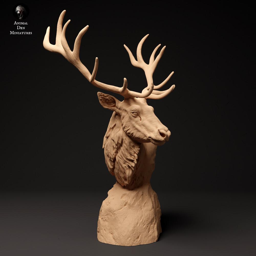 Produktfoto Tierfigur Animal Den Miniatures 0: Wildtier Tierfigur: Rothirsch - Büste (24_01_58)