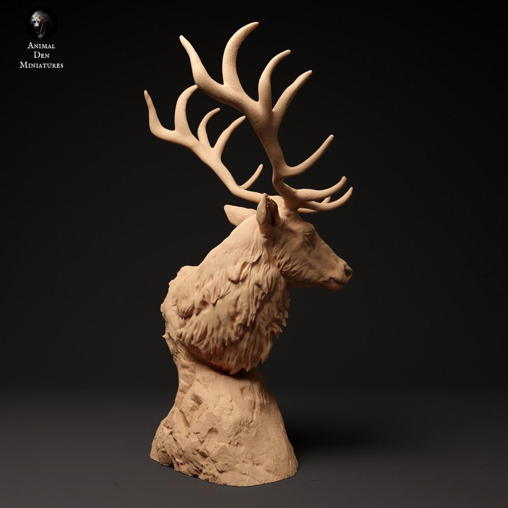 Produktfoto Tierfigur Animal Den Miniatures 2: Wildtier Tierfigur: Rothirsch - Büste (24_01_58)