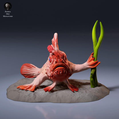 Foto prodotto statuetta di animale Animal Den Miniatures 6: creatura marina, pesce mano rosso (26_09_01)
