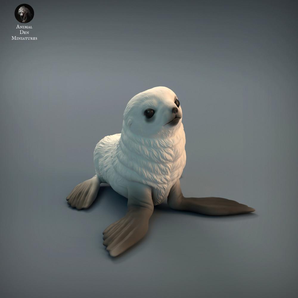 Produktfoto Tierfigur Animal Den Miniatures 2: Meerestier Tierfigur: Robbenjunges (22_01_02)