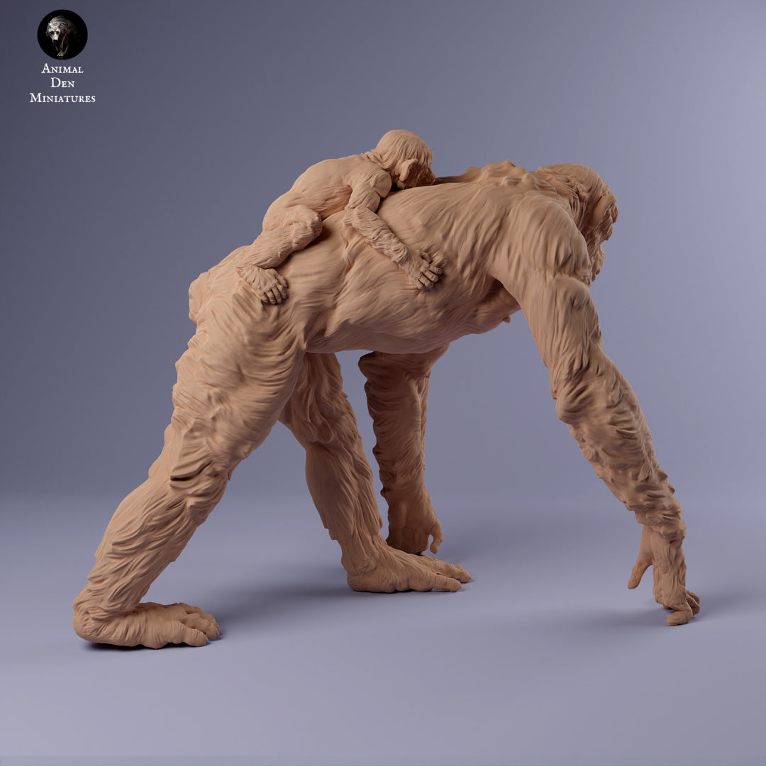 Produktfoto Tier Figur Diorama, Modellbau: 0: Schimpansen Mutter mit Jungtier: Tiere aus Afrika