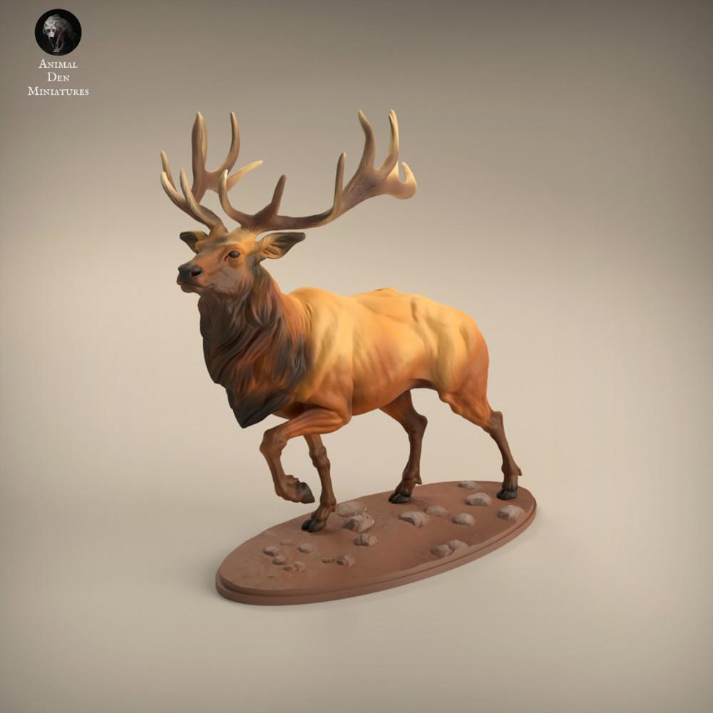 Produktfoto Tierfigur Animal Den Miniatures 0: Wildtier Tierfigur: Wapiti-Hirsch (22_02_02)