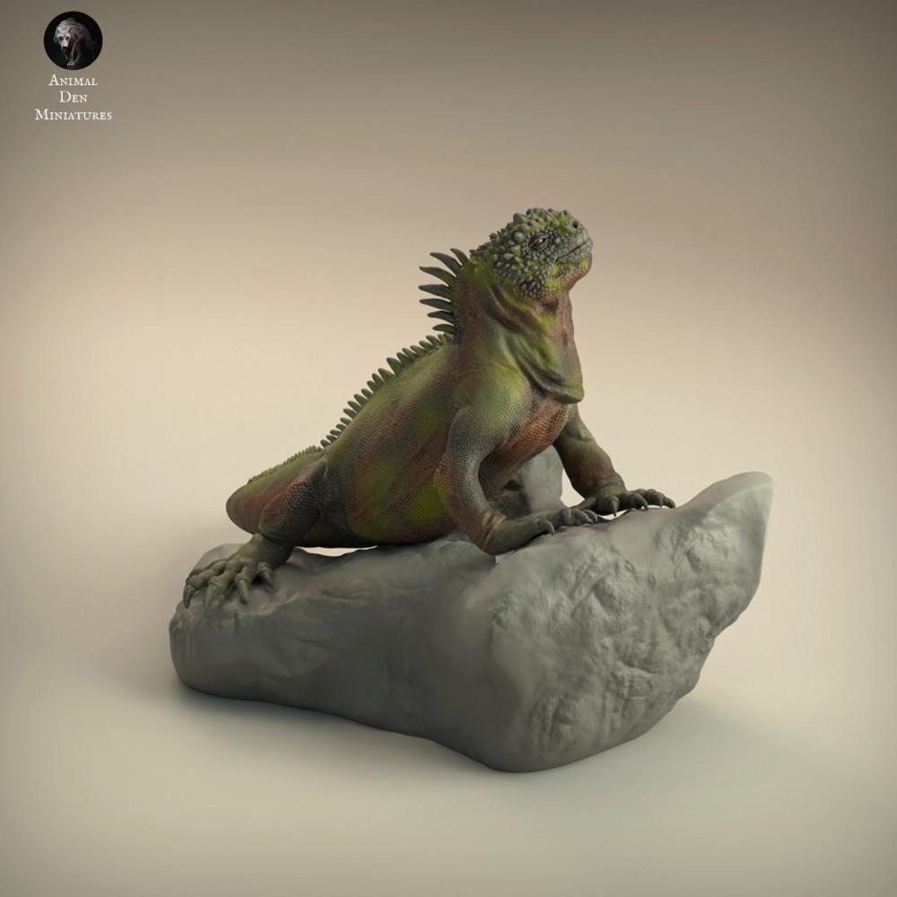 Produktfoto Tierfigur Animal Den Miniatures 1: Meeres Tierfigur: Meerechse (22_03_03)
