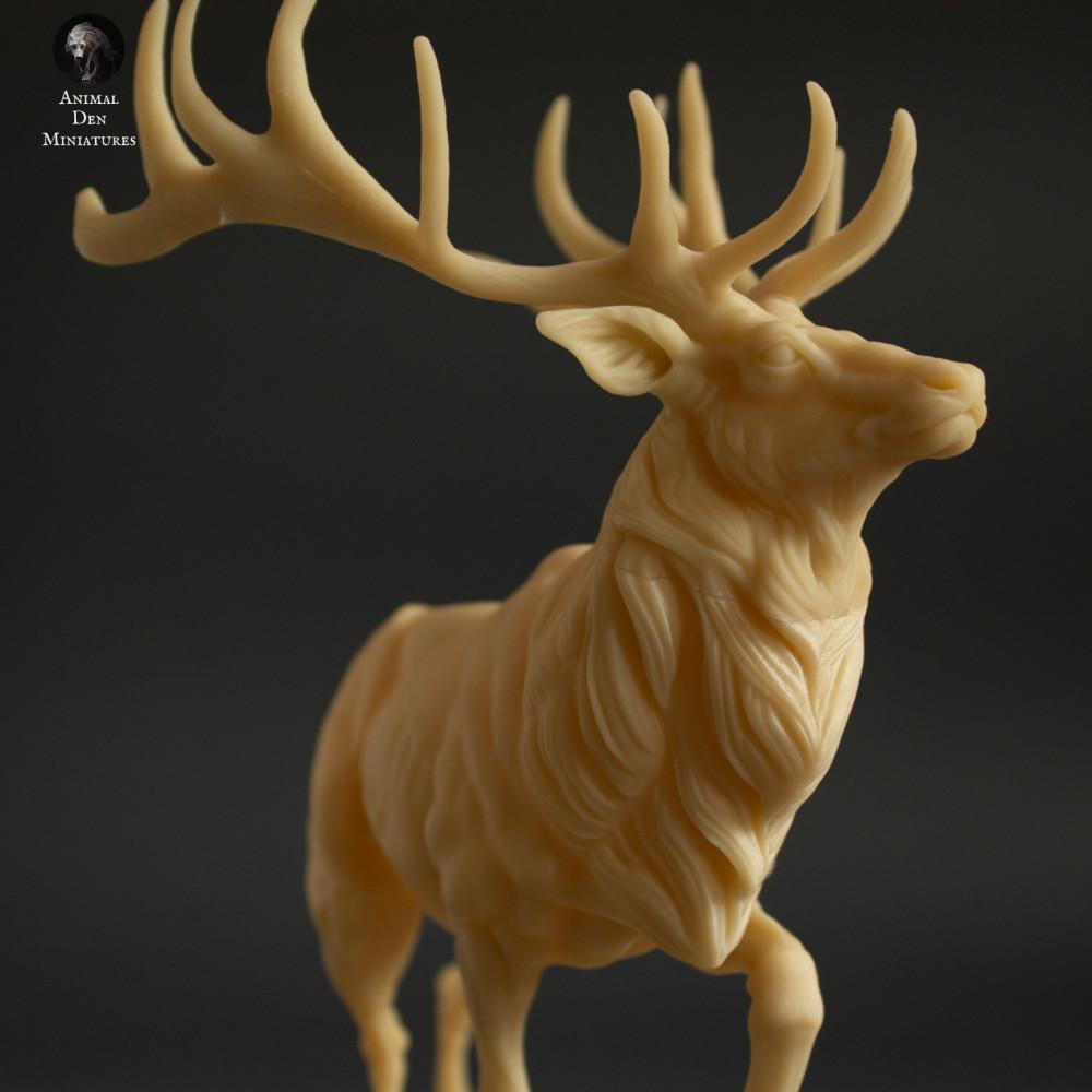 Produktfoto Tierfigur Animal Den Miniatures 4: Wildtier Tierfigur: Wapiti-Hirsch (22_02_02)