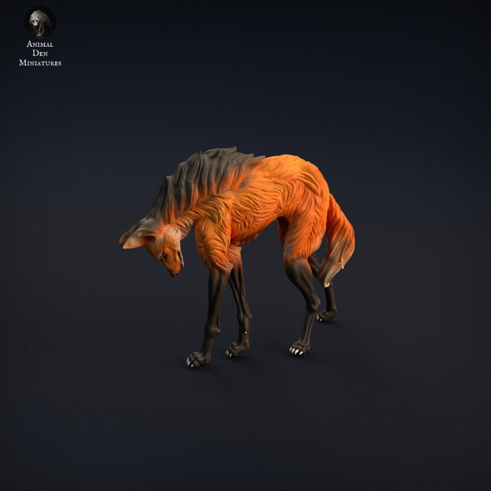 Produktfoto Tierfigur Animal Den Miniatures 1: Wildtier Tierfigur: Mähnenwolf (22_01_01)