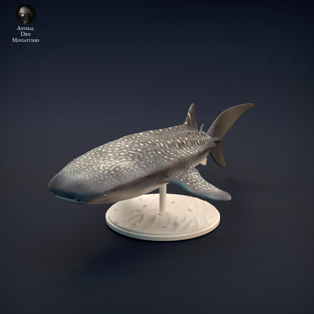 Produktová fotografie zvířecí figurky Animal Den Miniatures 1: Mořská zvířecí figurka: žralok obrovský (22_02_01)