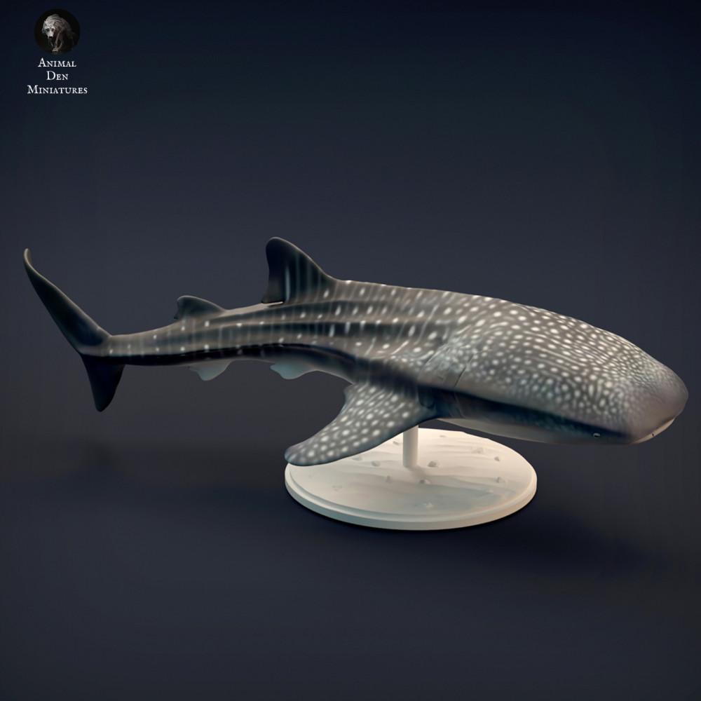 Produktová fotografie zvířecí figurky Animal Den Miniatures 3: Mořský živočich - figurka žraloka obrovského (22_02_01)