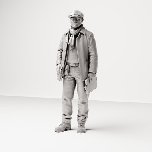 Produktová fotografie dioramatu 0: Historická dioramatická figurka: Kai-předák s nakládacím seznamem, 1920-1930 (sc14)