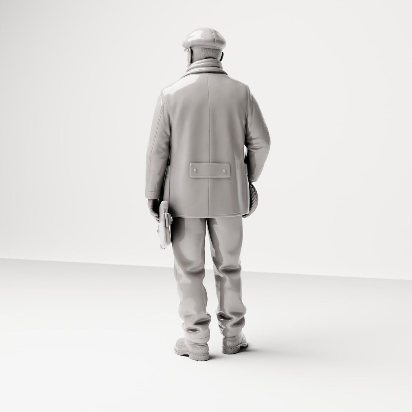 Diorama modelářství produktová fotografie 2: Historická dioramatická figurka: Kai-předák s nakládacím seznamem, 20.-30. léta (sc14)