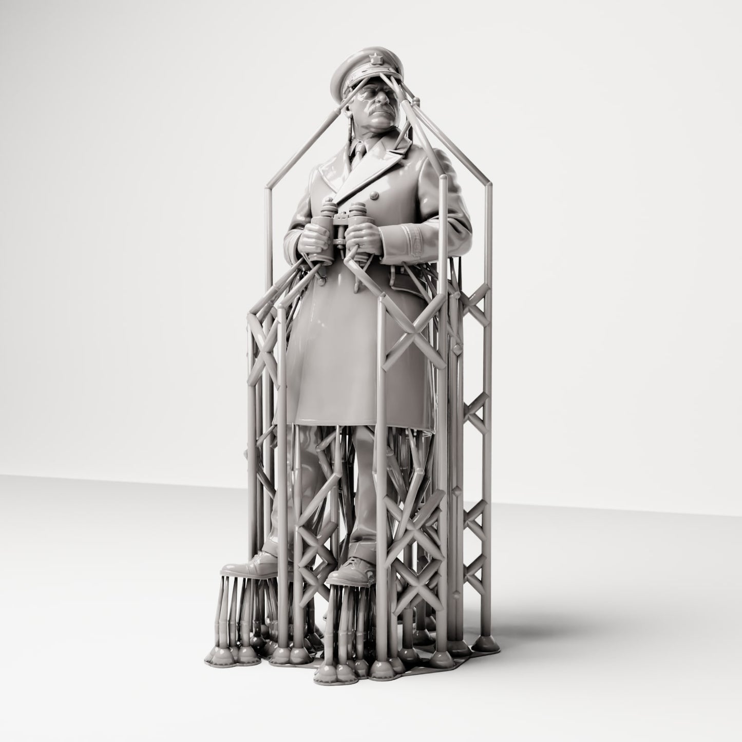 Produktfoto 5: Historische Diorama Figur: Schiffskapitän am Kai mit Fernglas (sc17)