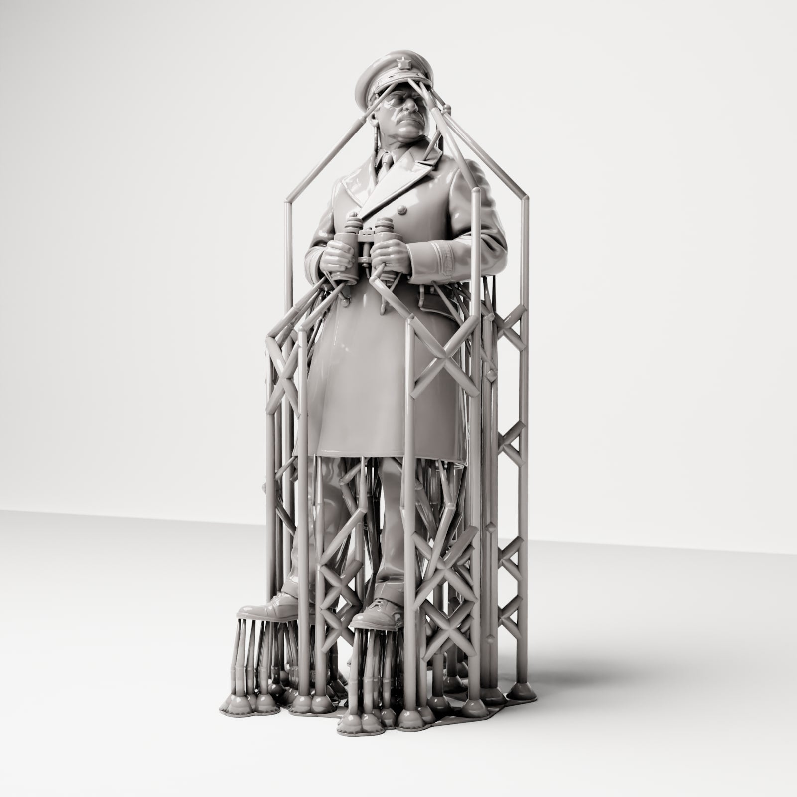 Produktfoto 5: Historische Diorama Figur: Schiffskapitän am Kai mit Fernglas (sc17)