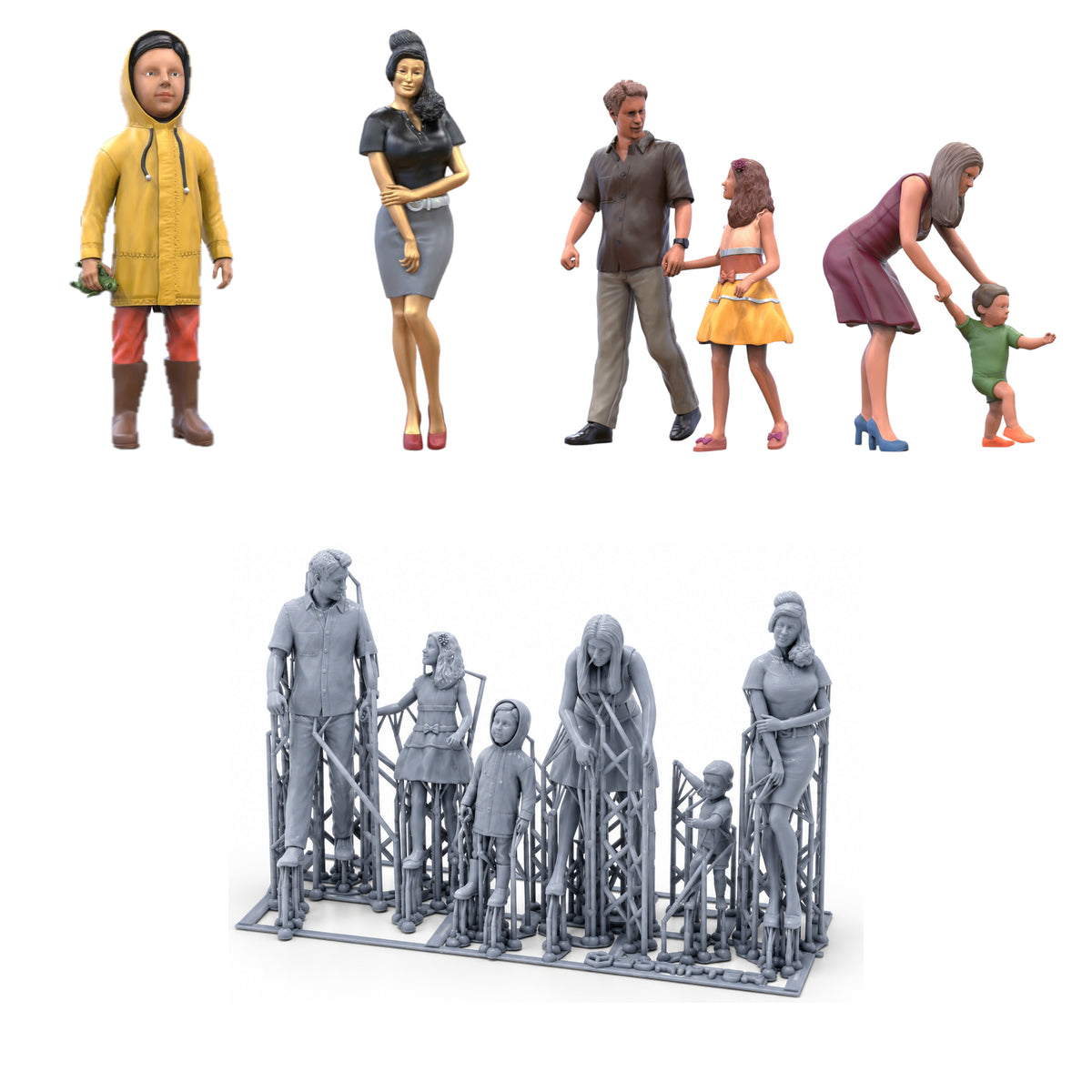 Foto del prodotto 0: Set familiare: Padre, Madre, Bambino