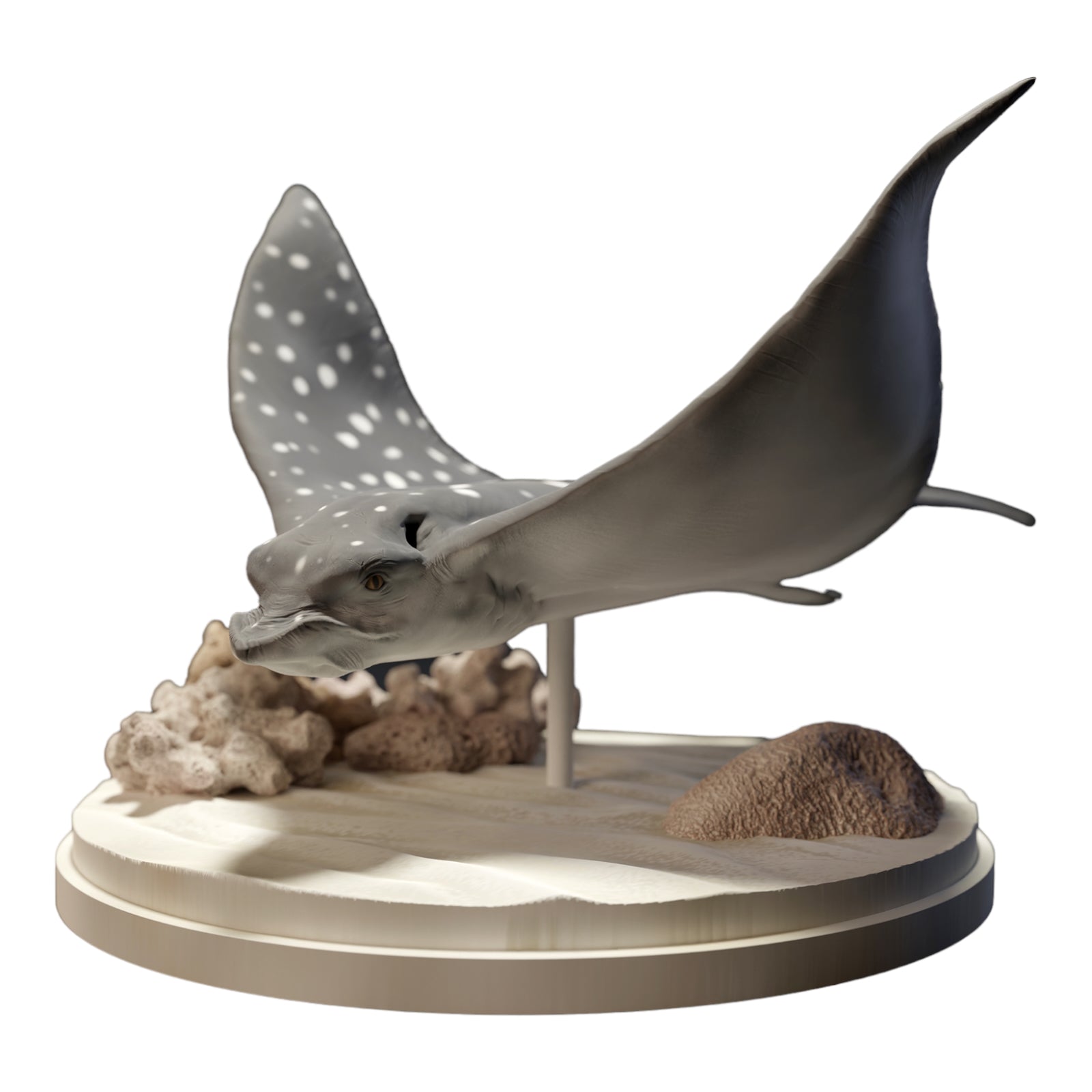 Produktfoto Diorama und Modellbau Miniatur Figur: Rochen Tierfigur: Gefleckter Adlerrochen