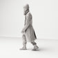 Stehende Figur: Mann mit langem Mantel, Mütze, Handschuhen & Stiefeln (Ref. Nr. 494) - vollständige Studioansicht 3