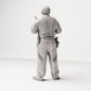 Stehende Figur: Polizist mit Schlagstock & Holster am Gürtel (Ref. Nr. 498) - vollständige Studioansicht 1