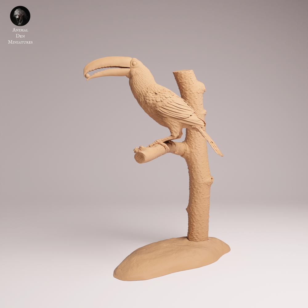 Produktfoto Tabletop 28mm Lord of the Print (LotP) 1: Dschungel Tierfigur: Toko-Tukan - fressend