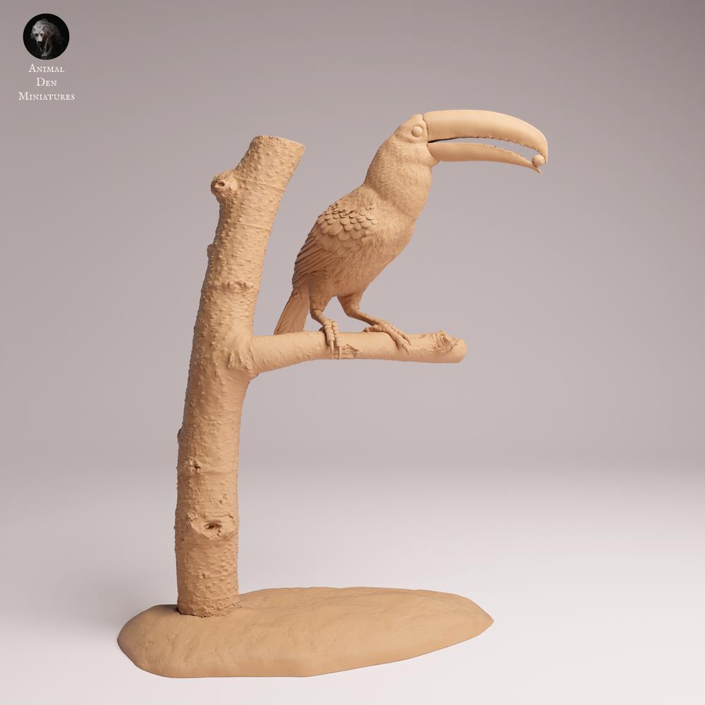 Produktfoto Tabletop 28mm Lord of the Print (LotP) 2: Dschungel Tierfigur: Toko-Tukan - fressend