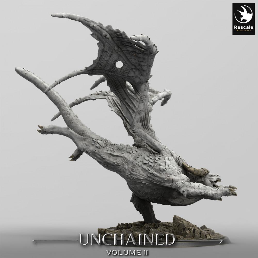 Produktfoto Tabletop 28mm Lord of the Print (LotP) 0: Tabletop Miniatur: Flugdämon, Höllenbrut Bossmonster im Sturzflug, gargoyleartige Dämonenbestie (24_05_H4)